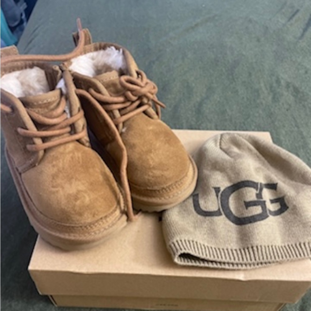 Ugg boots and hat